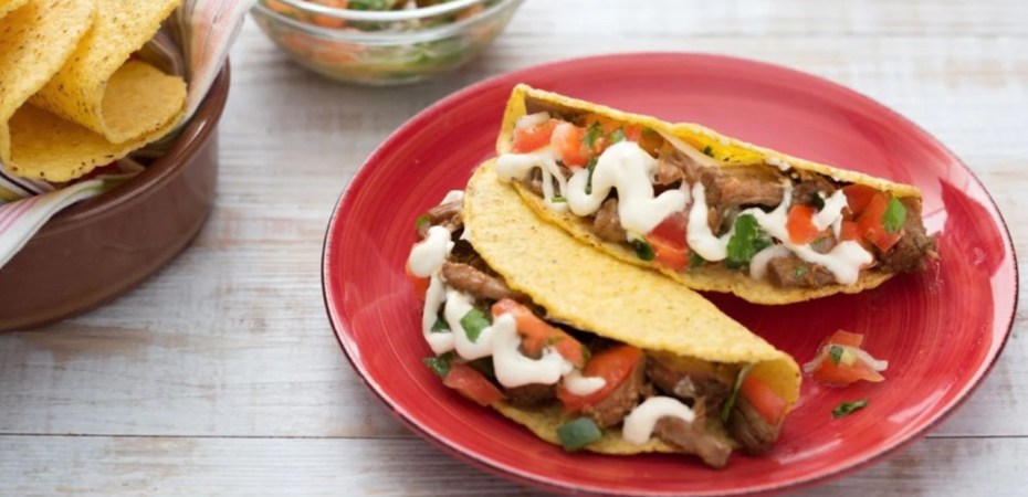 tacos con carne